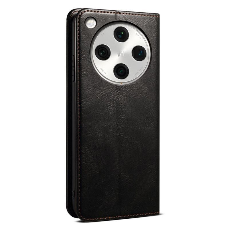 Flip Cover Oppo Find X8 Simili Cuir Ciré