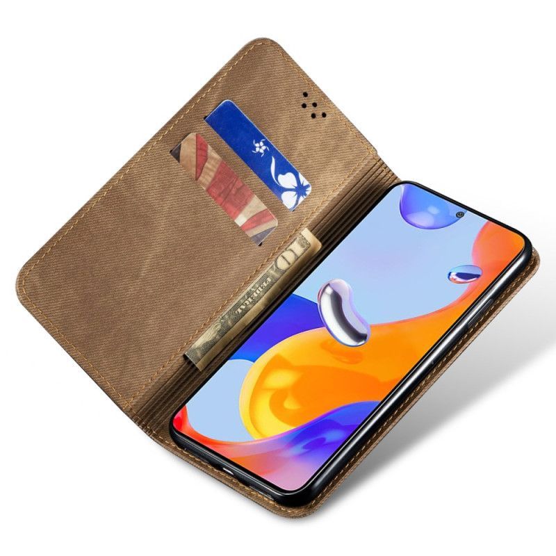 Flip Cover Oppo Find X8 Tissu jeans