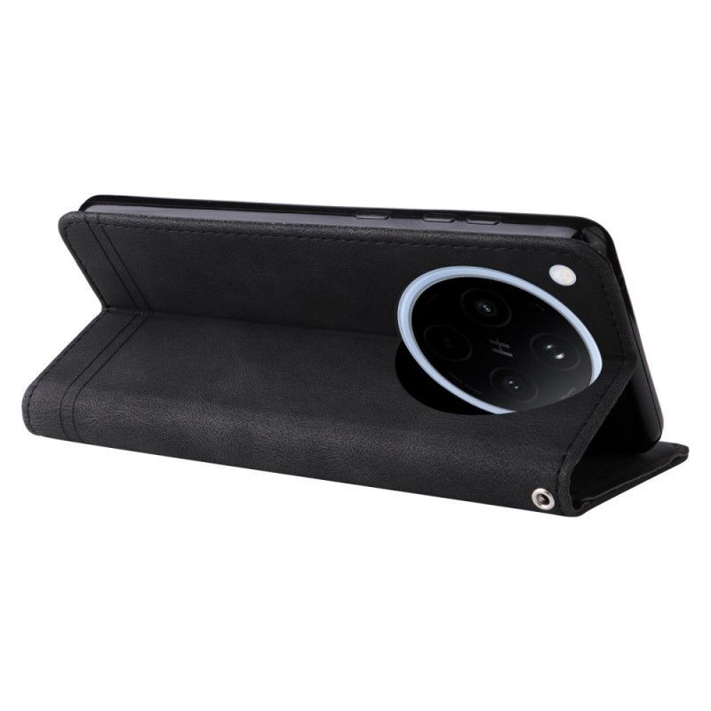 Housse Oppo Find X8 Classique Vintage à Lanière