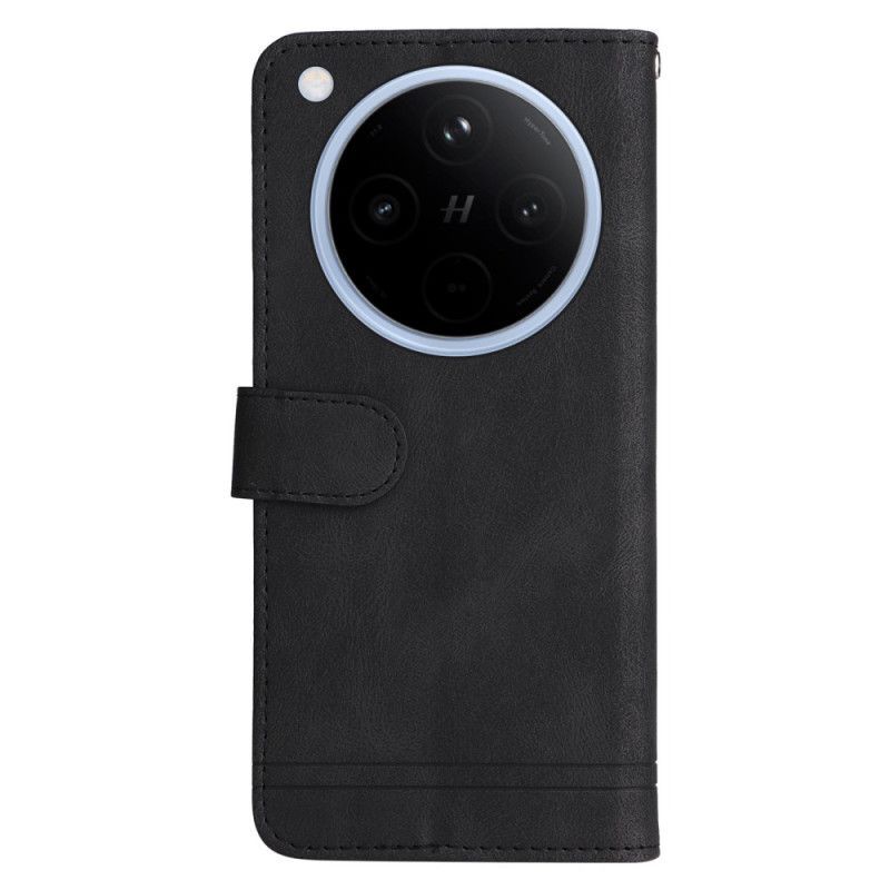 Housse Oppo Find X8 Classique Vintage à Lanière