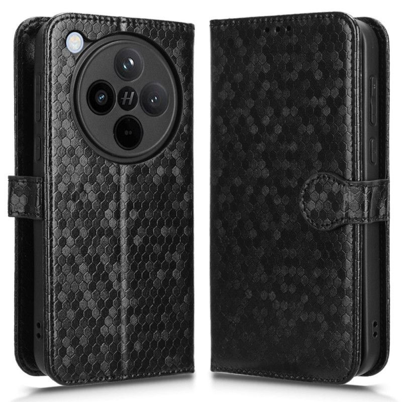 Housse Oppo Find X8 Points Brillants à Lanière