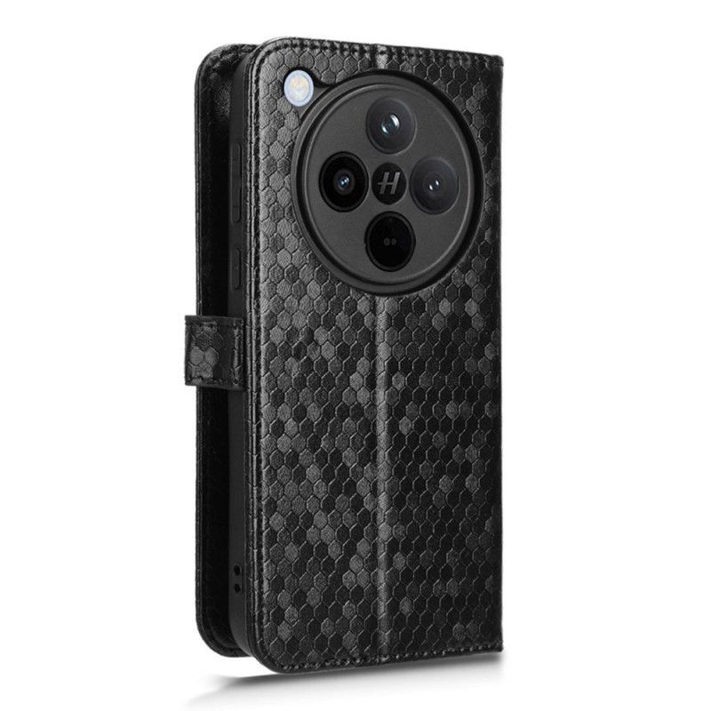 Housse Oppo Find X8 Points Brillants à Lanière