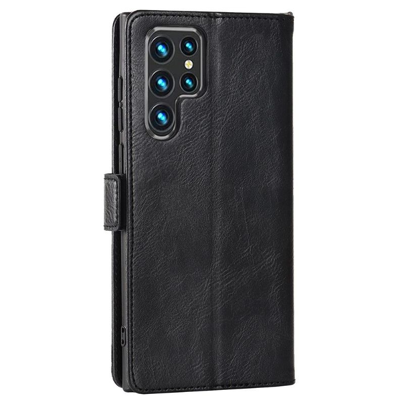 Étui Samsung Galaxy S22 Ultra 5G Rabat Pliable Porte Cartes