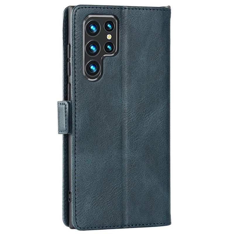 Étui Samsung Galaxy S22 Ultra 5G Rabat Pliable Porte Cartes