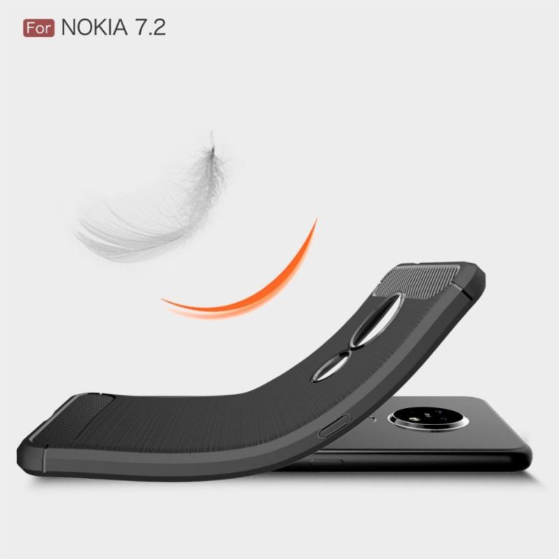 Coque Nokia 7.2 Flexible Effet Brossé