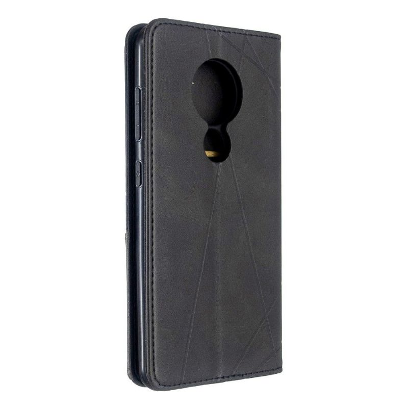 Housse Nokia 7.2 Célinia effet cuir porte cartes