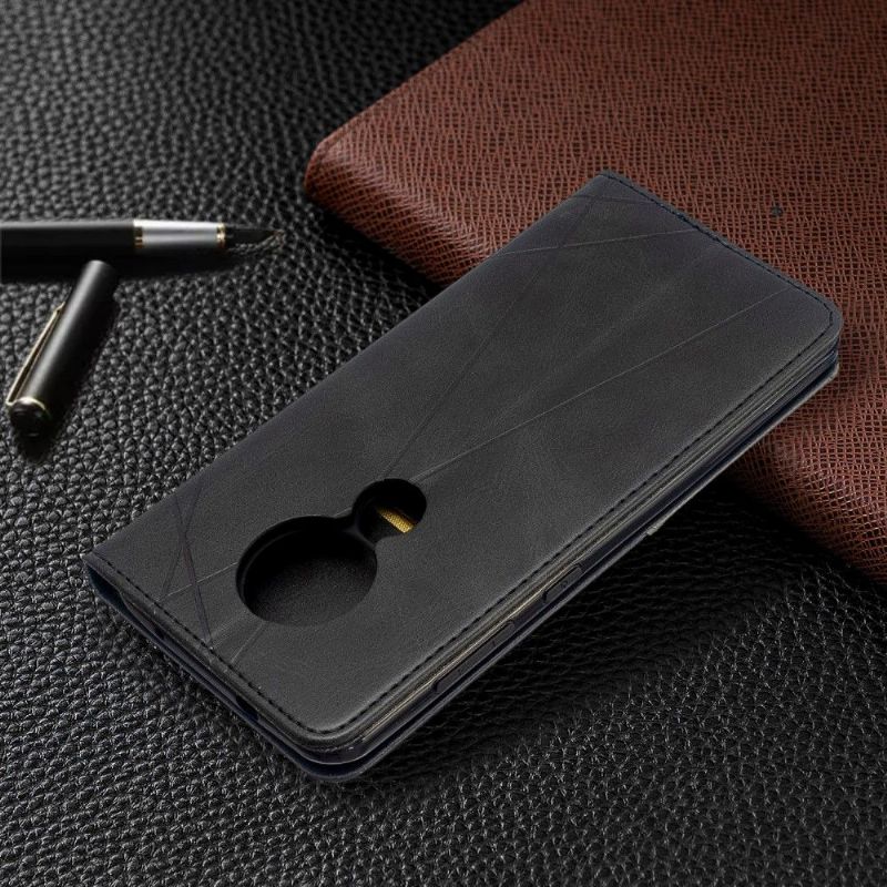 Housse Nokia 7.2 Célinia effet cuir porte cartes