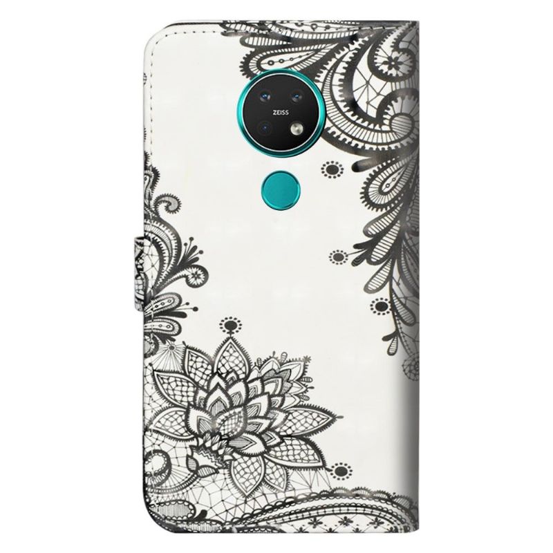 Housse Nokia 7.2 fleurs dentelle