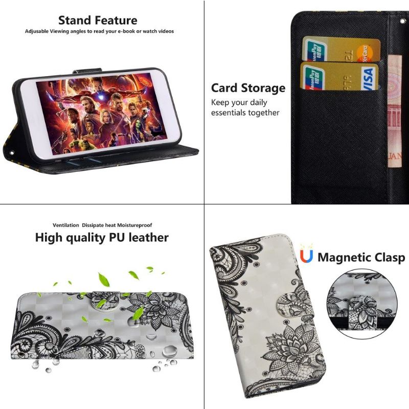 Housse Nokia 7.2 fleurs dentelle