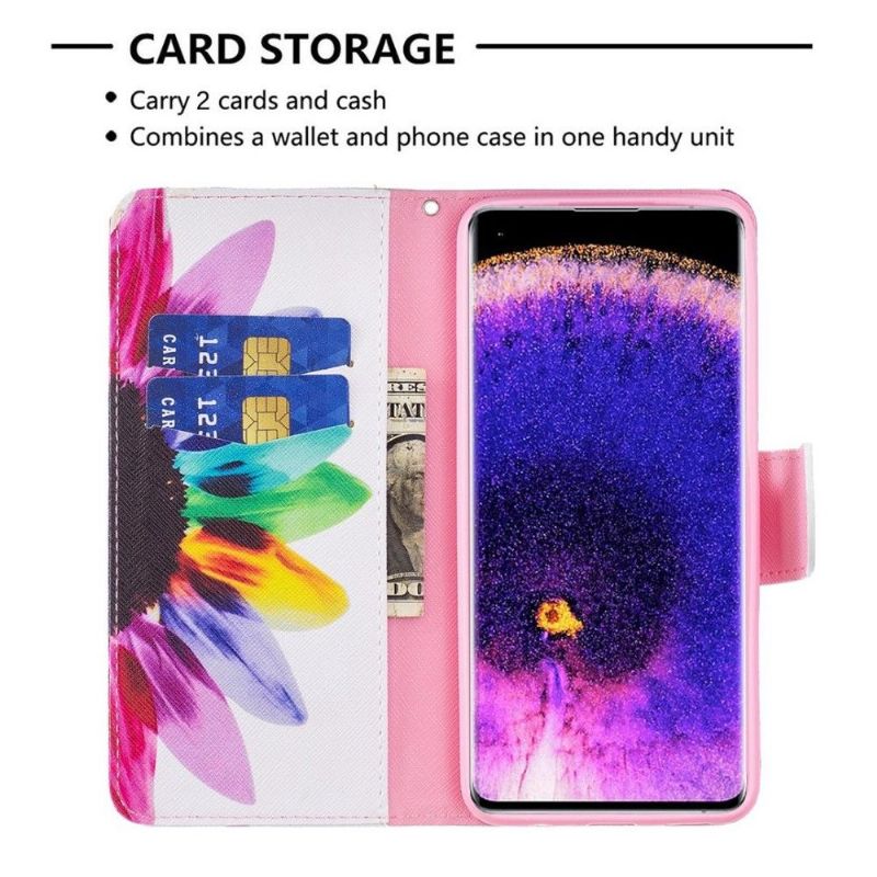 Housse Oppo Reno 7 pétales colorés