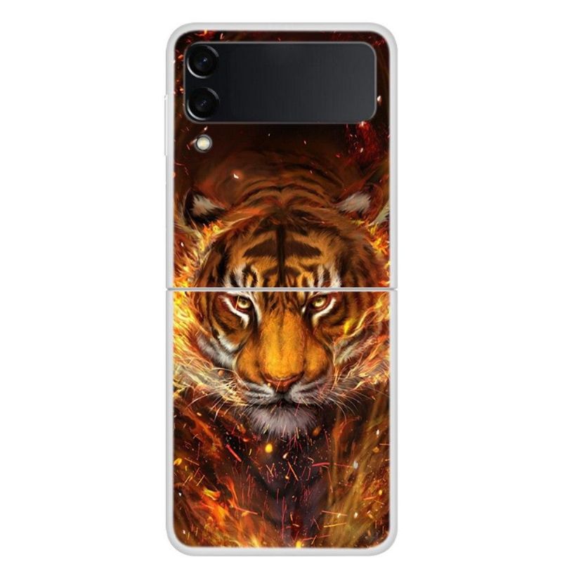 Coque Samsung Galaxy Z Flip3 5G Tigre de feu