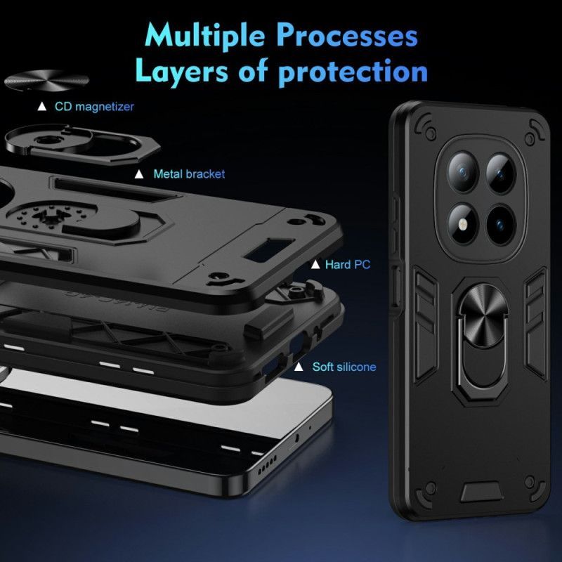 Coque Xiaomi Redmi Note 15 Pro Plus 5G / Poco M8 Pro 5G Anneau Support et Protection Renforcée