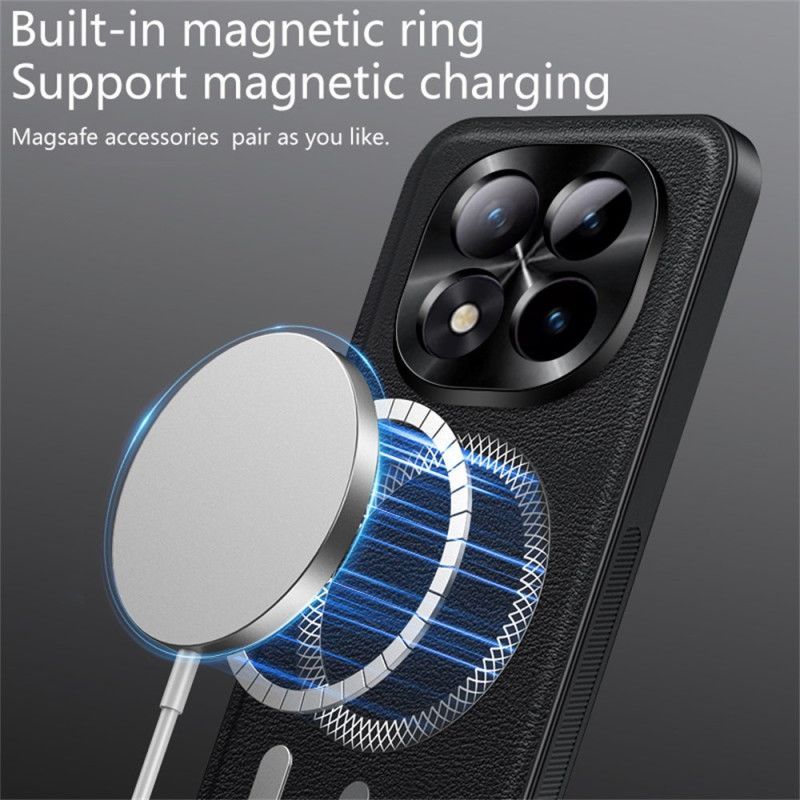 Coque Xiaomi Redmi Note 15 Pro Plus 5G / Poco M8 Pro 5G Magnétique Effet Cuir