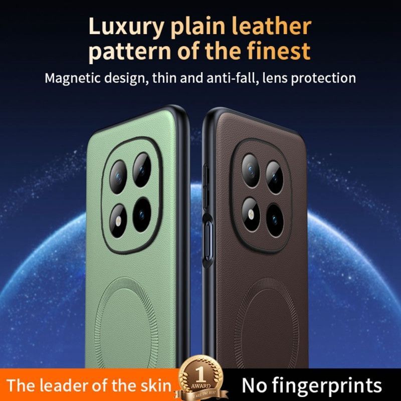 Coque Xiaomi Redmi Note 15 Pro Plus 5G / Poco M8 Pro 5G Magnétique Effet Cuir