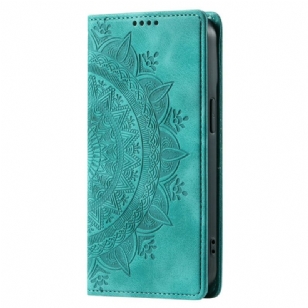 Flip Cover Xiaomi Redmi Note 15 Pro Plus 5G / Poco M8 Pro 5G Effet Daim Mandala