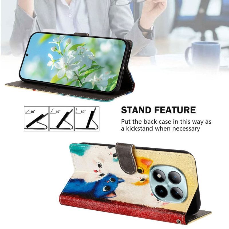 Housse Xiaomi Redmi Note 15 Pro Plus 5G / Poco M8 Pro 5G Chats Colorés