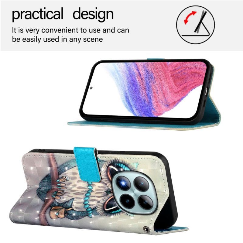 Housse Xiaomi Redmi Note 15 Pro Plus 5G / Poco M8 Pro 5G Chouette Grise