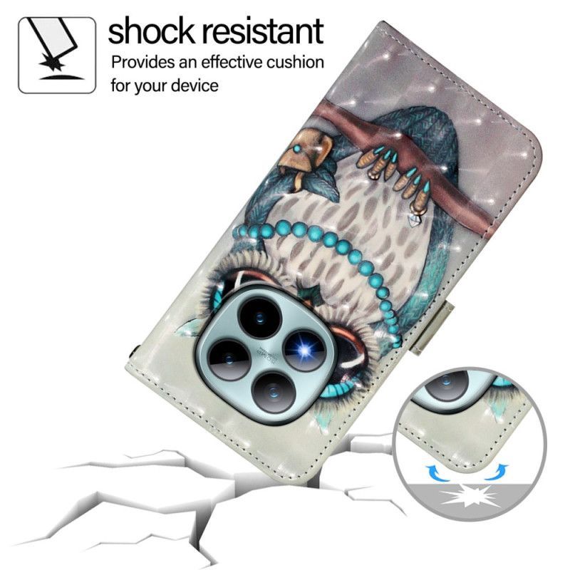 Housse Xiaomi Redmi Note 15 Pro Plus 5G / Poco M8 Pro 5G Chouette Grise