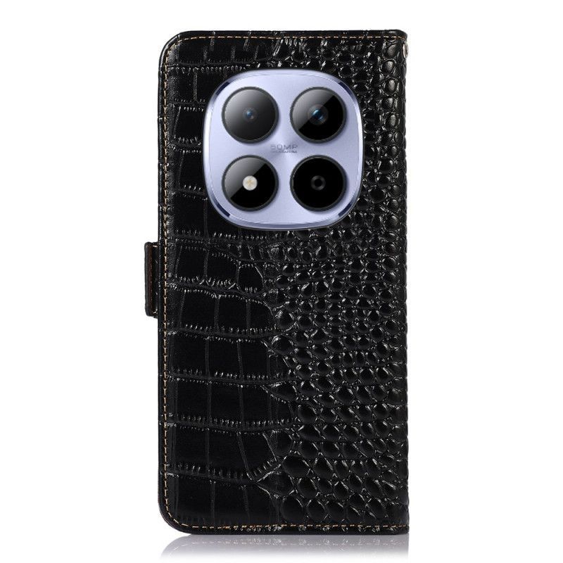 Housse Xiaomi Redmi Note 15 Pro Plus 5G / Poco M8 Pro 5G Cuir Texture Crocodile