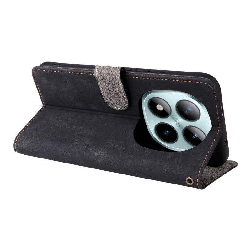 Housse Xiaomi Redmi Note 15 Pro Plus 5G / Poco M8 Pro 5G Effet Daim à Lanière