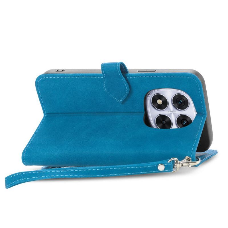 Housse Xiaomi Redmi Note 15 Pro Plus 5G / Poco M8 Pro 5G Effet Daim Motif Floral