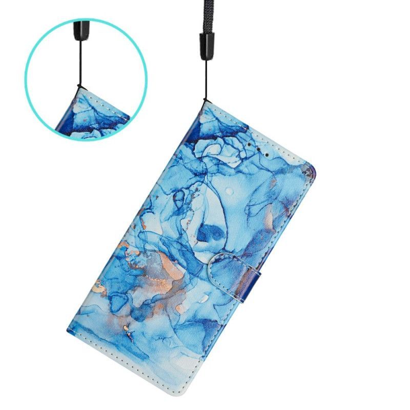 Housse Xiaomi Redmi Note 15 Pro Plus 5G / Poco M8 Pro 5G Effet Marbre Bleu