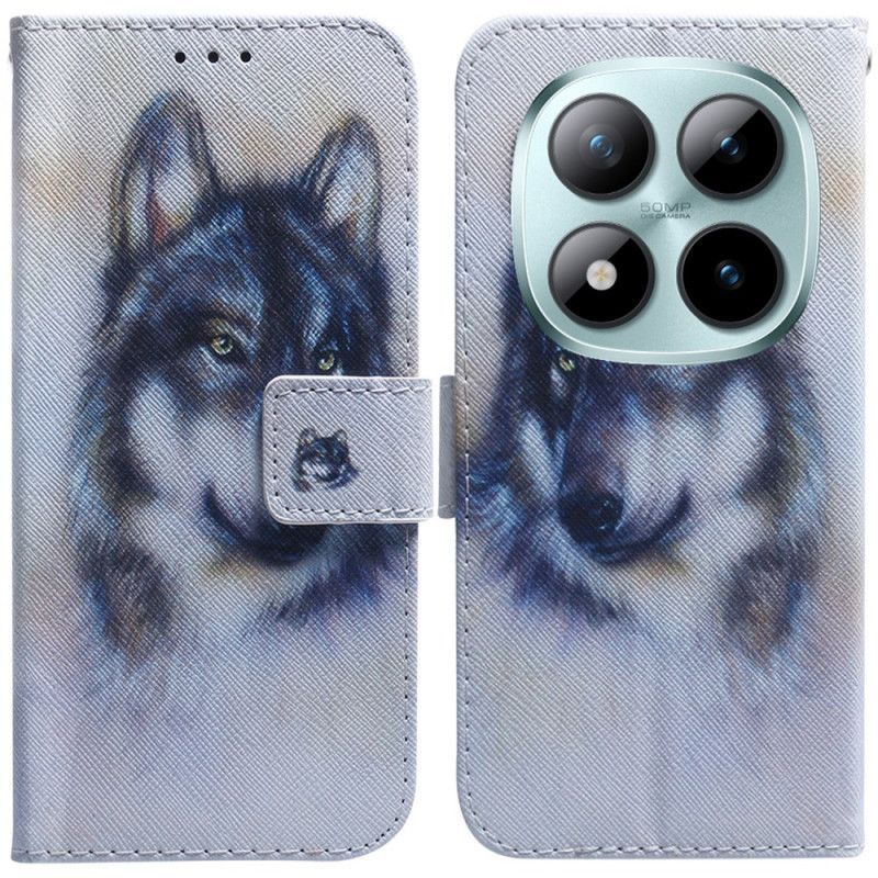 Housse Xiaomi Redmi Note 15 Pro Plus 5G / Poco M8 Pro 5G Loup Aquarelle