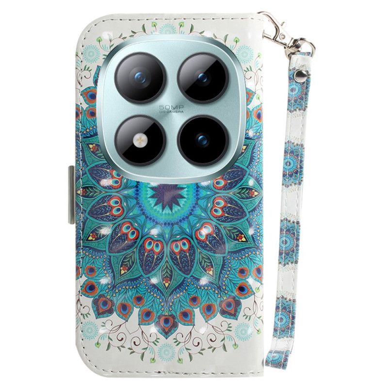 Housse Xiaomi Redmi Note 15 Pro Plus 5G / Poco M8 Pro 5G Mandala Vert à Lanière