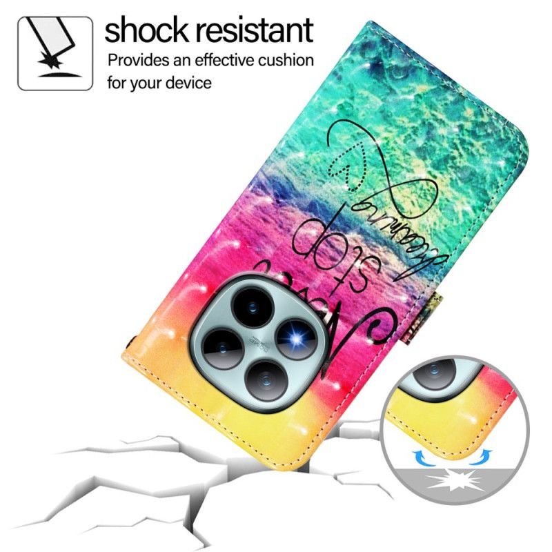 Housse Xiaomi Redmi Note 15 Pro Plus 5G / Poco M8 Pro 5G Never Stop Dreaming