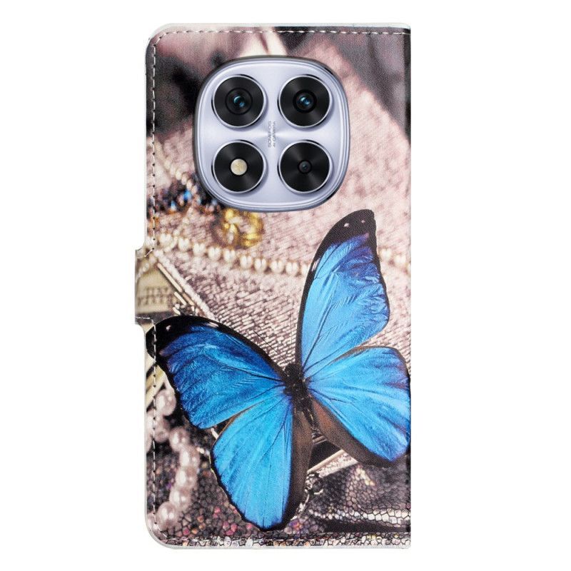 Housse Xiaomi Redmi Note 15 Pro Plus 5G / Poco M8 Pro 5G Papillon Bleu