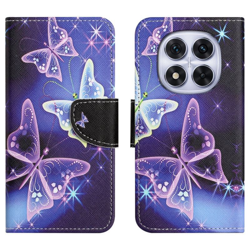 Housse Xiaomi Redmi Note 15 Pro Plus 5G / Poco M8 Pro 5G Papillons Scintillants