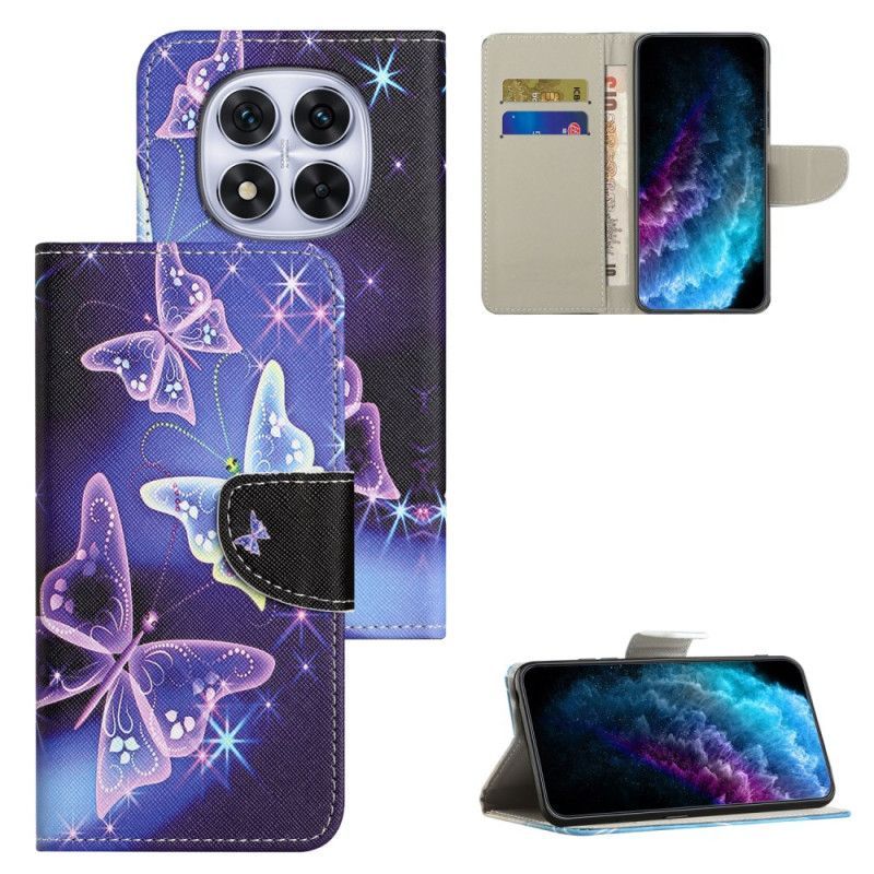 Housse Xiaomi Redmi Note 15 Pro Plus 5G / Poco M8 Pro 5G Papillons Scintillants