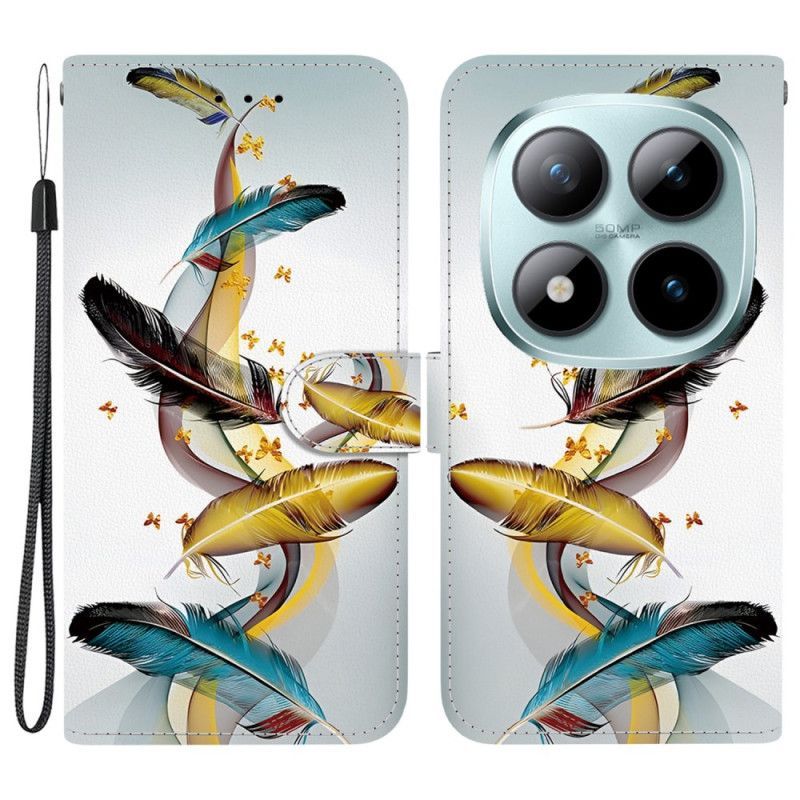 Housse Xiaomi Redmi Note 15 Pro Plus 5G / Poco M8 Pro 5G Plumes Colorées