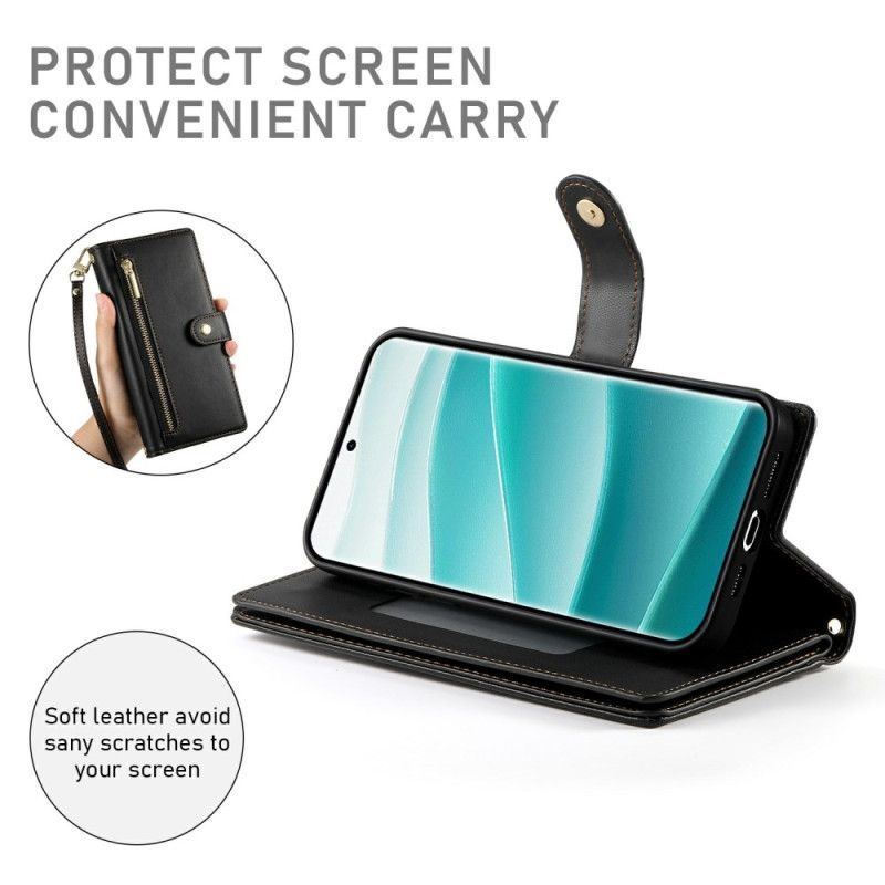 Housse Xiaomi Redmi Note 15 Pro Plus 5G / Poco M8 Pro 5G Poche Zippée et Sangles