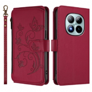 Housse Xiaomi Redmi Note 15 Pro Plus 5G / Poco M8 Pro 5G Portefeuille Floral