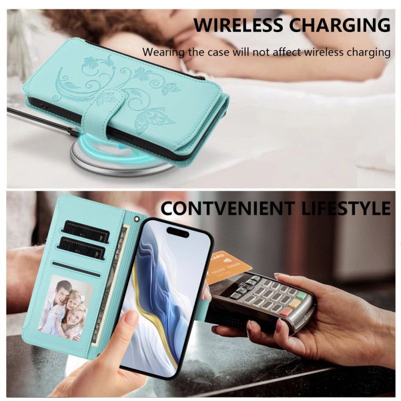 Housse Xiaomi Redmi Note 15 Pro Plus 5G / Poco M8 Pro 5G Portefeuille Floral