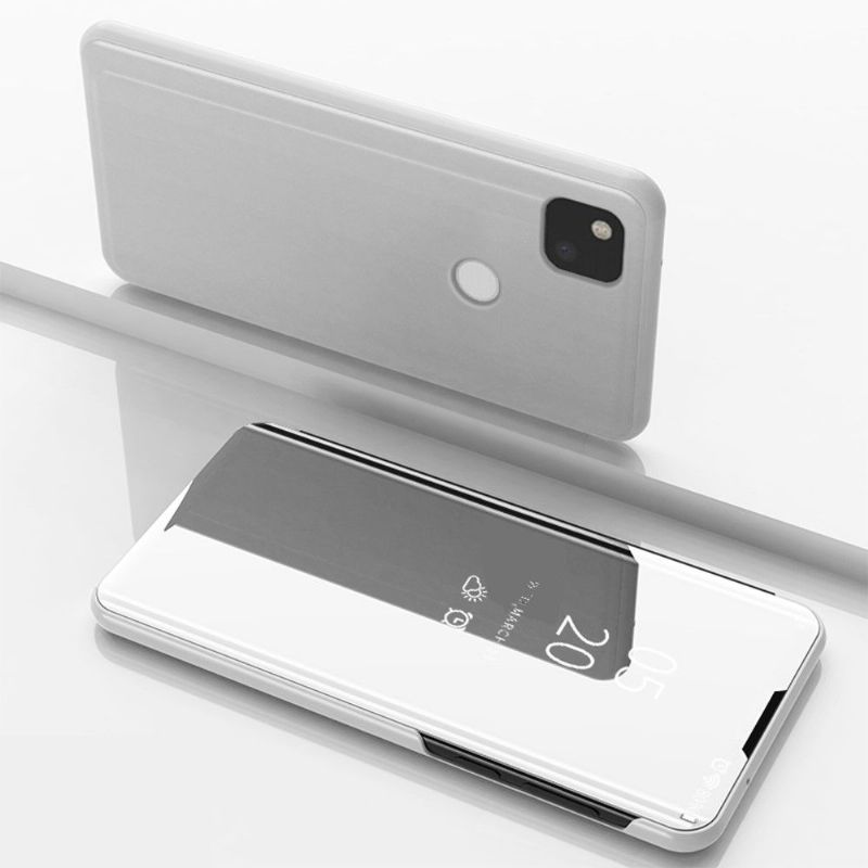 Coque Google Pixel 4a avec rabat effet miroir
