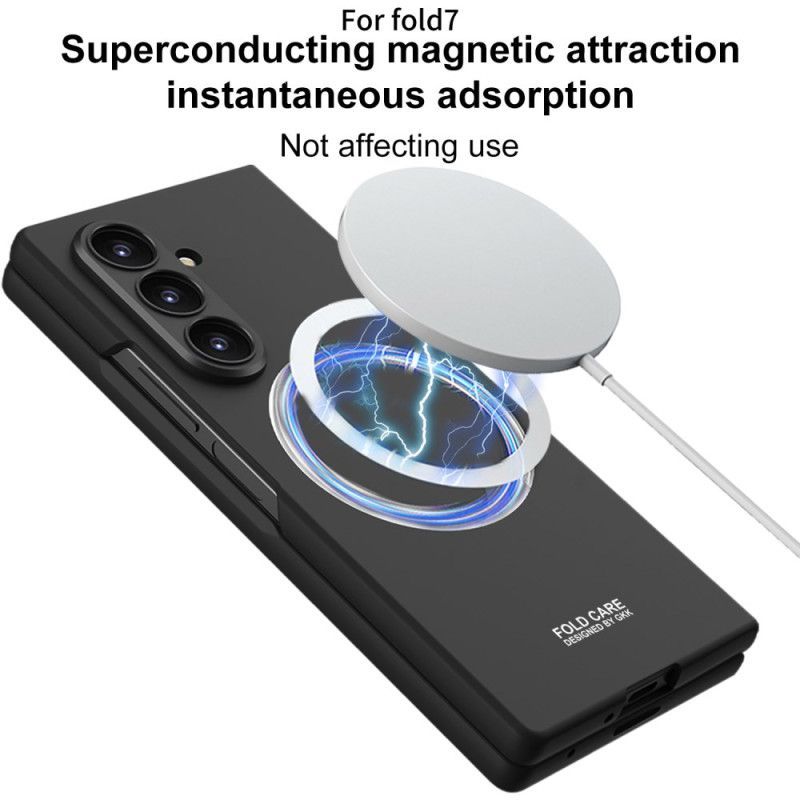Coque Magnétique pour Samsung Galaxy Z Fold 7 Magnétique avec Protecteur Écran en Verre Trempé