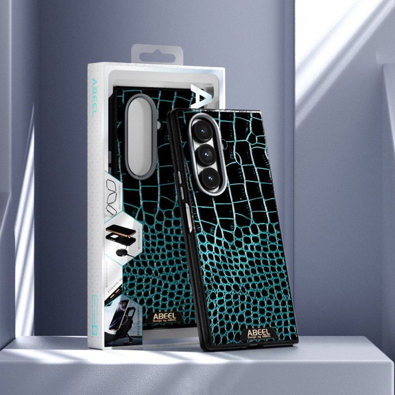 Coque Samsung Galaxy Z Fold 7 5G Compatible MagSafe Style Crocodile ABEEL