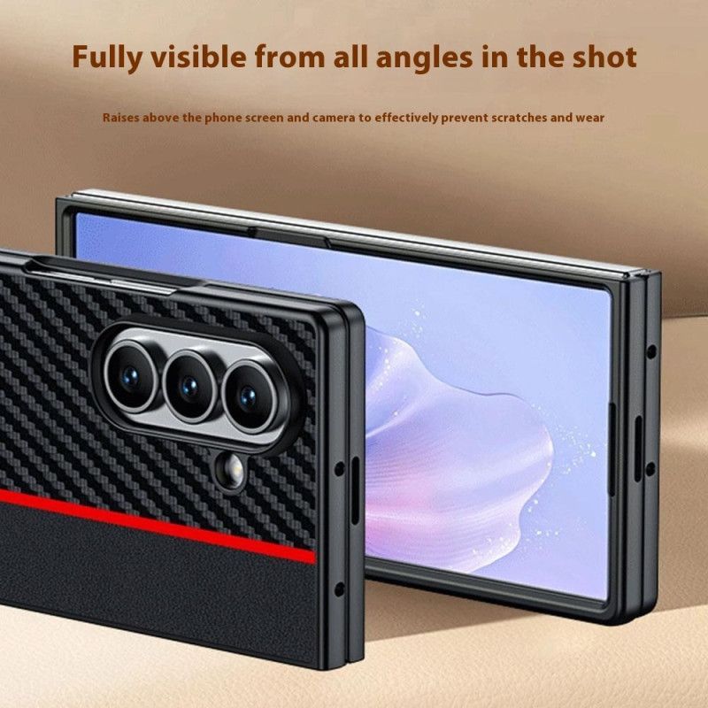 Coque Samsung Galaxy Z Fold 7 Déclinaison Fibre Carbone