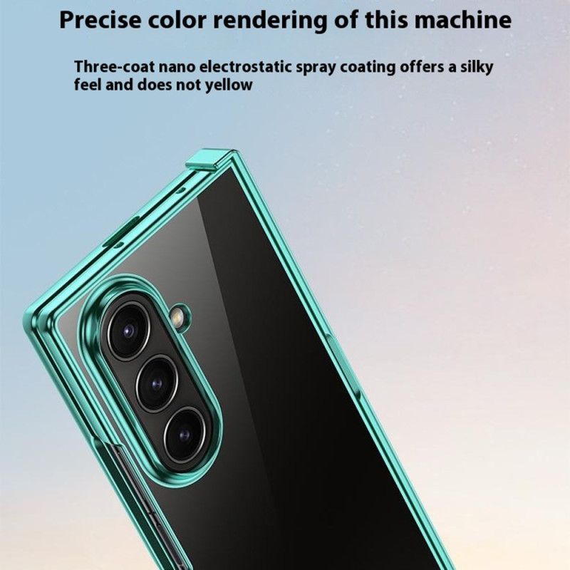 Coque Samsung Galaxy Z Fold 7 Design de Charnière Effet Métal
