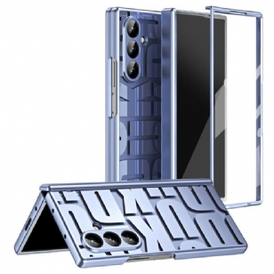 Coque Samsung Galaxy Z Fold 7 Design Lettres avec Protecteur Écran en Verre Trempé