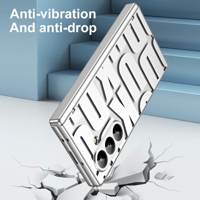 Coque Samsung Galaxy Z Fold 7 Design Lettres avec Protecteur Écran en Verre Trempé