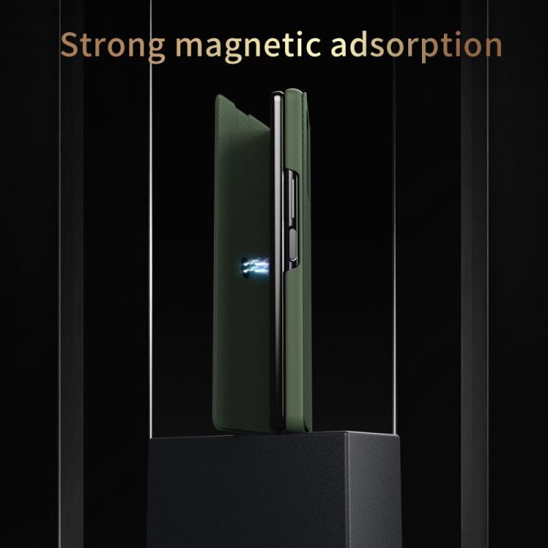 Coque Samsung Galaxy Z Fold 7 Effet Cuir avec Support Intégré