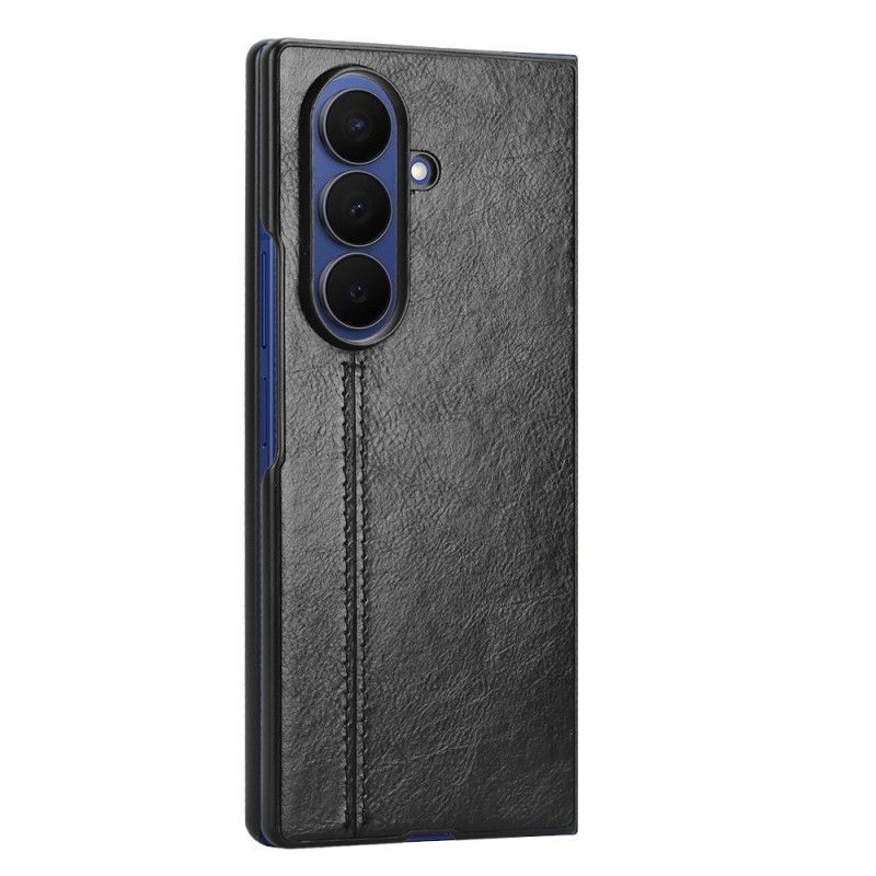 Coque Samsung Galaxy Z Fold 7 Effet Cuir Couture