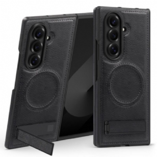 Coque Samsung Galaxy Z Fold 7 Effet Cuir MagSafe et Support