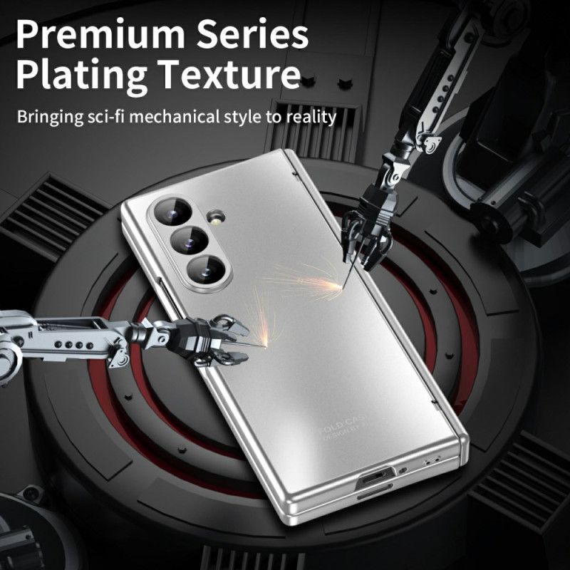Coque Samsung Galaxy Z Fold 7 Effet Métal avec Film Protecteur d'Écran