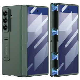 Coque Samsung Galaxy Z Fold 7 Film Protecteur d'Écran et Support Magnétique