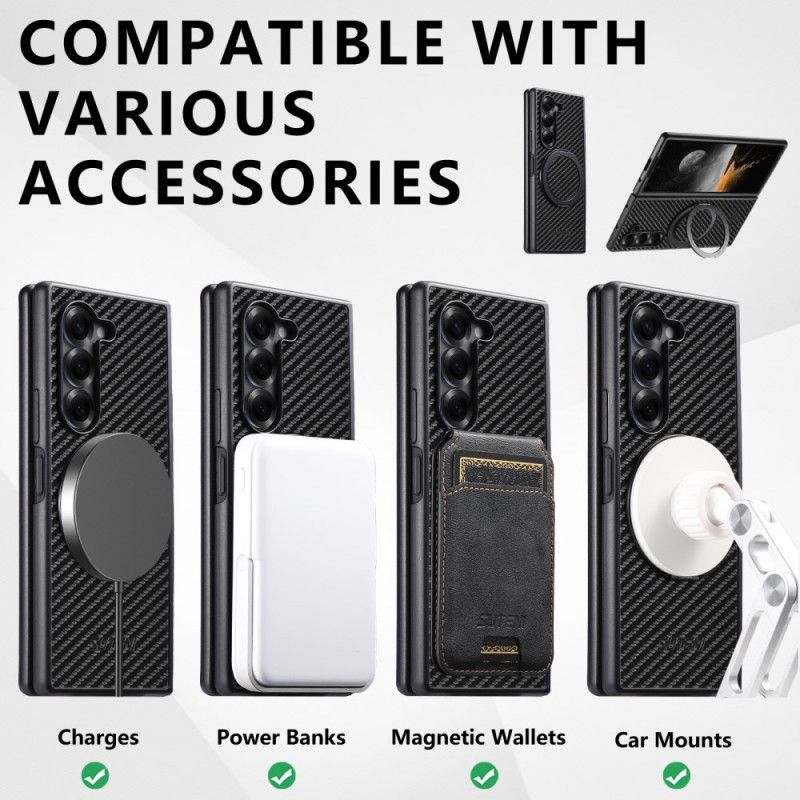 Coque Samsung Galaxy Z Fold 7 Magnétique avec Anneau-Support SUTENI
