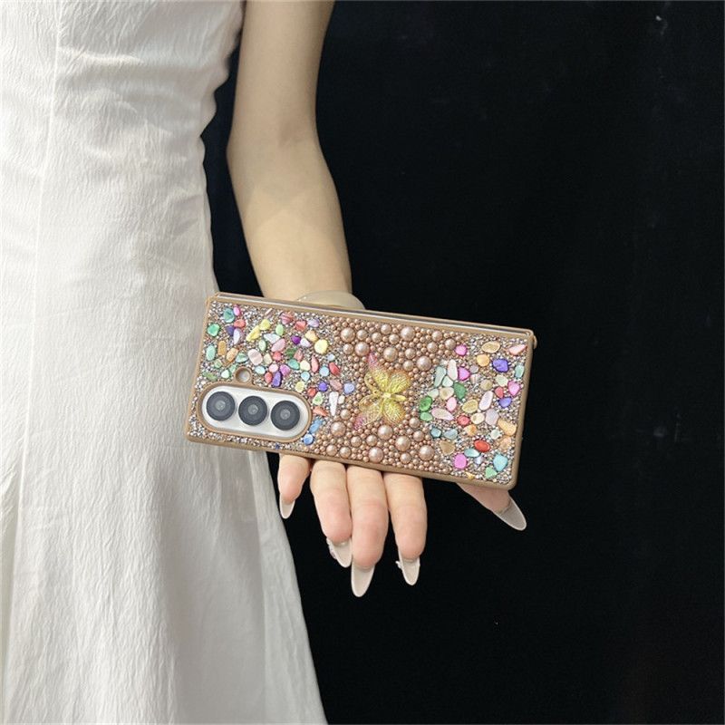 Coque Samsung Galaxy Z Fold 7 Papillon en Strass
